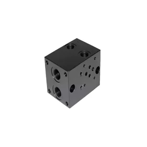 Custom Aluminum Hydraulic Air-Control Cartridge Valve Manifold Block CNC