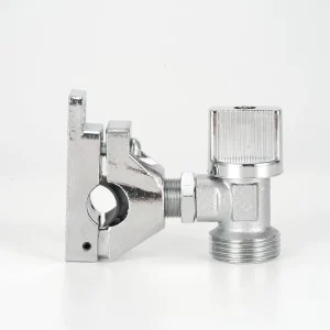 Custom Brass Washing Machine Angle Valve with Chrome Finish Manual Control PTFE Sealing 2-Year Warranty Customizable Structure
