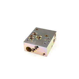 Custom CNC Machined Steel Hydraulic Manifold Block Multi Port Valve Body Precision OEM for Industrial Hydraulic System