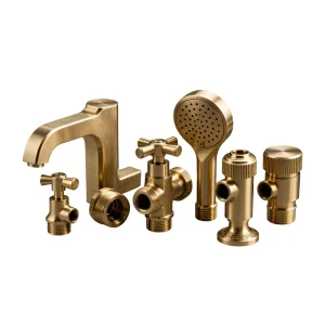 Custom CNC Machining Brass Plumbing Fittings High Precision Bathroom Accessories Valve Body Spare Parts OEM ODM Service