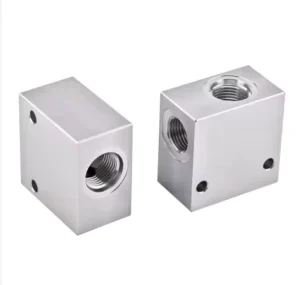Custom CNC Machining Hydraulic Manifold Valve Blocks Control Solenoid Valves Precision Stainless Steel Milling Turning Parts
