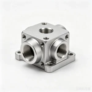 Custom Die Cast Aluminum Hardware Machined Multi Way Valve Body for Pneumatic Hydraulic System Assembly