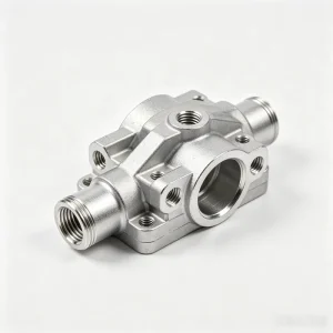 Custom High Precision Aluminum Die Cast Components CNC Process Thread Flange Housing Cylinder End Cap Industrial Accessories