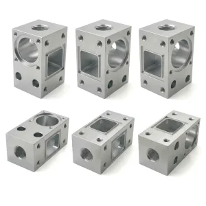Custom High Precision CNC Machined 6061 Aluminum Manifold Blocks Hydraulic Valve Body Components for Automation Equipment