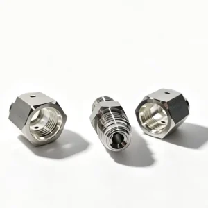 Custom OEM CNC Machining Threaded Hexagonal Stainless Steel Parts Lathe Components for Industrial Valve Body Construction