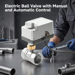 Custom OEM Motorized Ball Valve Manual Override Stainless Steel Electric Actuated Ball Valve Different Voltage & Size Available