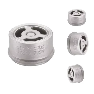 Custom OEM Supplier Water Air Oil Medium Temperature Standard Type Stainless Steel Wafer DN20 Check Valve