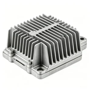 Custom Precision Die Cast Aluminum Heat Sink Housing CNC Custom Mount Hole Cooling Enclosure Automation Equipment Parts