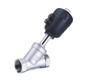 Customizable 304 Stainless Steel Angle Seat Valve High Temperature NPT/BSPT DN10~DN80 Water/Gas Pneumatic Angle Seat Valve