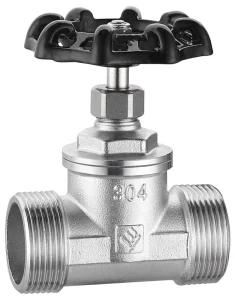 Customizable 304 Stainless Steel Manual Shut Off Control Valve Male X Male Medium Pressure Water Gas Oil General Application OEM