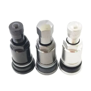 Customizable Auto Parts Tyre Tubeless Valves with Brass Aluminum Steel Featuring Company Logo on Top Cap Tire Valves
