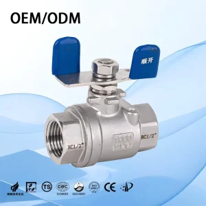 Customizable OEM/ODM Stainless Steel High Pressure Manual Gas Flow High Temperature NPT Connection Ball Valve With PTFE Sealing