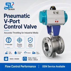 Customizable PN16 PN40 Rack Pinion Actuated Pneumatic Trunnion Mounted V Port Flanged Ball Valve for Petrochemical Pipeline
