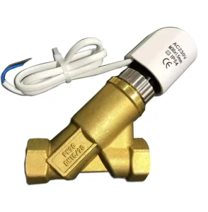 Customizable Two-Way Electric Balancing Valves Automatic IP54 Dynamic Brass Y Type Wire Thread Shutoff Structure ISO9001 CE OEM