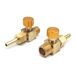 Customized 1 2″ 3 8″ NPT Thread Brass Needle Valve Female Thread Straight Pattern Copper Pressure Gauge Needle Valve Gas Valve