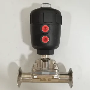 Customized 316 Stainless Steel Sanitary Pneumatic Diaphragm Valve Angle Structure for Pharmaceutical Industry