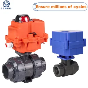 Customized 50mm 2 Inch Water Electric Actuator PVC True Union Ball Valve Motorized 1/2 2.5 Inch 220v Ball Valves