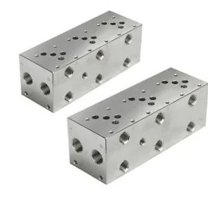Customized CNC Machining Aluminum Non-standard Part Hydraulic Air Control Cartridge Valve Manifold Block