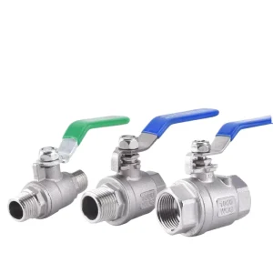 Customized DN8 DN100 Length and Width Lock Control Manual Handle BSP NPT Thread 2 piece Ball Valve