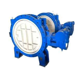 Customized Large Size D342x H 16QDN1200 Manual Two Way Soft Seal Butterfly Valve Double Soft Sealed Double Eccentric Flanged