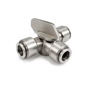 Customized SUS 304 316 By-Pass Diverter Shunt Valve Quick Push Fit Tube Hose Connector RO Water Filter Purifier Fittings