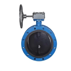 D341J-10/16Q Ductile Iron Butterfly Valve Rubber Lined Flange Sewage Soft Seal Made in China