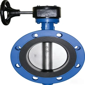 D341X 16Q Turbine Flange Type Butterfly Valve Forged Cast Iron Soft Sealing Butterfly Valve 304 Plate Manual Butterfly Valve
