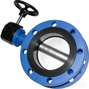 D341X16Q DN100 Manual Flanged Butterfly Valve PN16 Cast Iron Spherical Corrugated Drainage and Water Supply Pipe Butterfly Valve