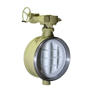 D363H 16C High Temperature Stainless Steel Worm Gear Welded Three Eccentric Butterfly Valve for Oil Gas Pneumatic Solenoid Power