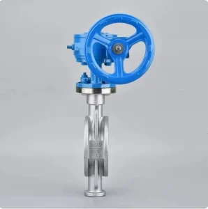 D373W 16P Wafer Butterfly Valve 316 Stainless Steel Sol Cast Hard Seal Turbine Drive Manual Operated for High Oil Water Gas