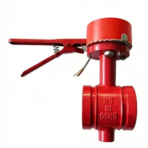 D381X Grooved Signal Butterfly Valve Fire Special Ductile Iron Butterfly Valve with Signal Device Clamp Type Butterfly Valve