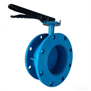 D41X Flanged Manual Butterfly Valve Double acting Soft sealing Ductile Iron Suitable for Water Supply and Public Engineering
