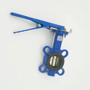 D71X 16 DN50 DN600 Manual Lever Wafer Type Center Line Butterfly Valve