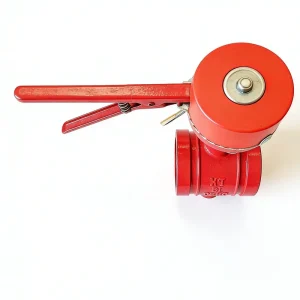 D81X 16Q Handle operated with PN16 Ductile Iron Grooved Connection and Soft sealed Manual Centerline butterfly Valve EPDM Seal