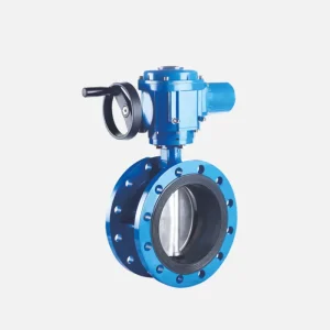 D941X 16Q Dn200 Electric Butterfly Valve 220V Actuator Resilient Seat Flanged Water Ductile Iron
