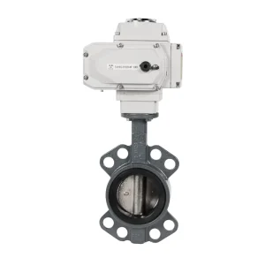 D971X 16C Electric Butterfly Valve Explosion Proof Switch Regulating Cast Steel Electric Wafer Soft Seal Butterfly Valve