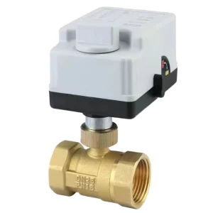 DC12V 24V AC220V Electric Hand Self Integrated Medium Temperature Control Brass Three Wire Two Control Ball Valve 1 Inch OEM