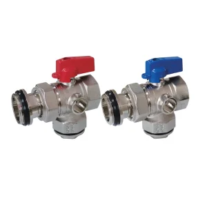 DD1039 Manual Brass Angle Ball Valves Kit for Water Use OEM Customizable Male Union End X Female Short Handle