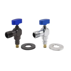 DD4016 Angle Ball Valve with BSP Connection 1/2 in Port Size Manual Operated Nickel Finish Water Use