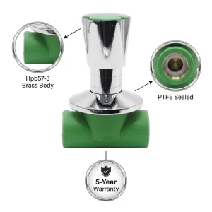 DD6002 Full Port Brass Ball Valve 25mm BSP Thread Water Shut Off PTFE Sealed Manual Lever OEM 5 Year Warranty