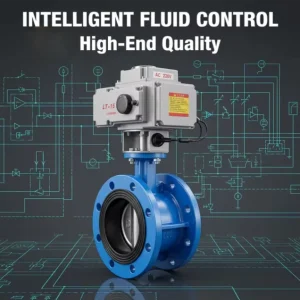 DDF-104 Electric Actuator SIL CE Certified High-Temperature Water 316 Stainless Steel Flanged Butterfly Valve
