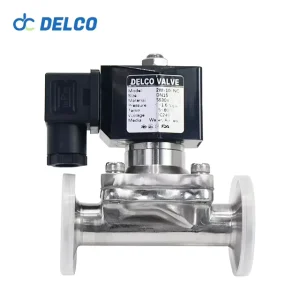 DELCO Stainless Steel Sanitary Diaphragm Solenoid Valve Normal Temperature and Pressure