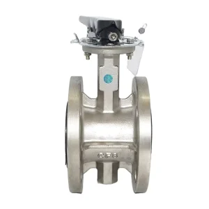 DF810 BF Stainless Steel SS304 Series Flanged Type Soft Sealing Center Lined Butterfly Valve