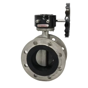 DF810-CF-W Manual Worm Wheel Butterfly Valve Carbon Steel Series Flanged Type with Soft Sealing Center Line