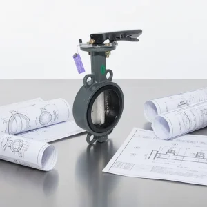 DF810 Cast Iron Carbon Steel Stainless Steel Wafer Butterfly Valve