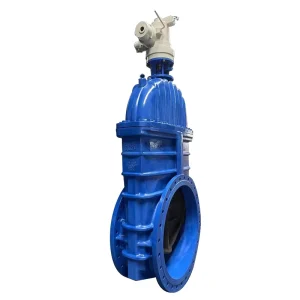 DIN 3352 F4 DN1000 40in PN10 Motorized Operated Resilient Seated Gate Valves