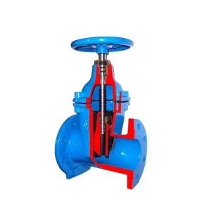 DIN 3352 F4 Resilient Seated Gate Valve GGG50 Ductile Iron PN16 Flange End Blue Water Sluice Gate Valve BS 5163 Yaosheng Manual