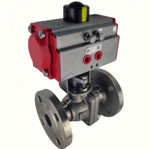 DIN/ANSI/JIS Standard Stainless Steel Motorized High Temperature Pneumatic Flanged Ball Valve