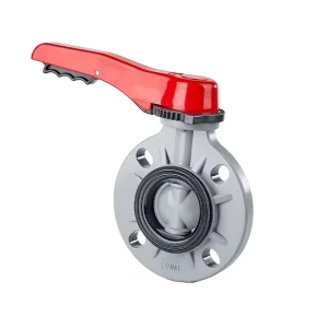 DIN ANSI PN16 Industrial CPVC Handle Butterfly Valve