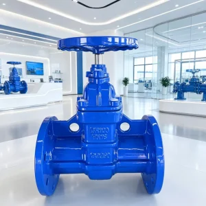 DIN F5 GGG50 Brass Bronze Sealed Hard Seal Water Medium Gate Valve With Non Rising Stem DN100